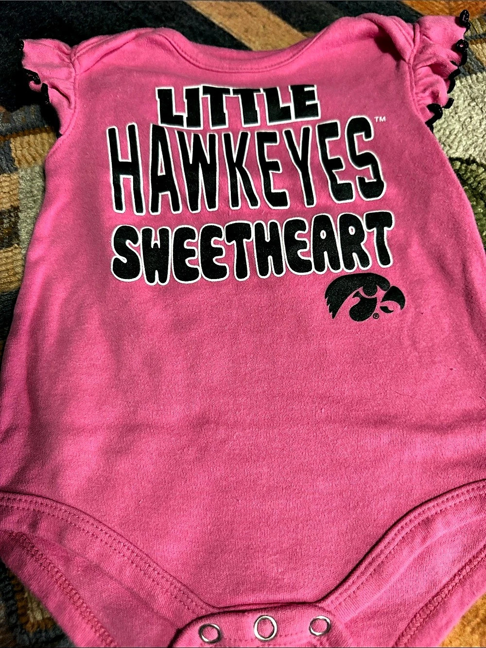Gen2 Little Hawkeyes Sweetheart Baby 3-6M Pink Bodysuit